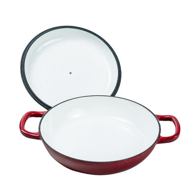 3L Roheisen-niederländischer Oven Non Stick Dutch Oven-Selbstverteilenden Entwurf