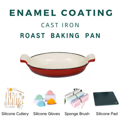 Dauerhaftes Roheisen, das Pan Enameled Cast Iron Pan BSCI ISO9006 brät