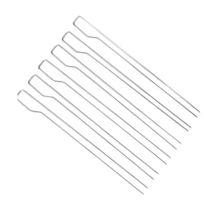 29,2 X 2.8CM stellte kampierendes Kochgeschirr GRILL 6Pcs Nadel-Grill-Fleisch-Kebab-Gabel ein