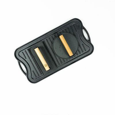 Schwarzer GRILL würzte vor Roheisen-Bratpfanne Pan 51*26cm mit Presse