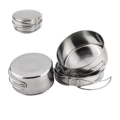 Soem- u. ODM-Stanley Camping Cooking Set Stainless Stahl 4pcs/Set