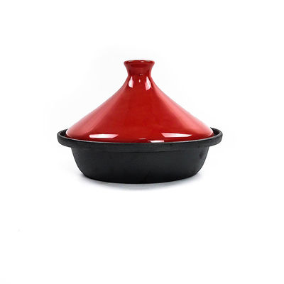3,3 Quart emaillierte Roheisen Tajine, das Topf sicheres Stovetop kocht