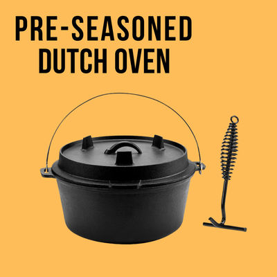 Der Matt Black Pre Seasoned Cast-Eisen-Lager-Ofen 2 Quarts einfach halten instand