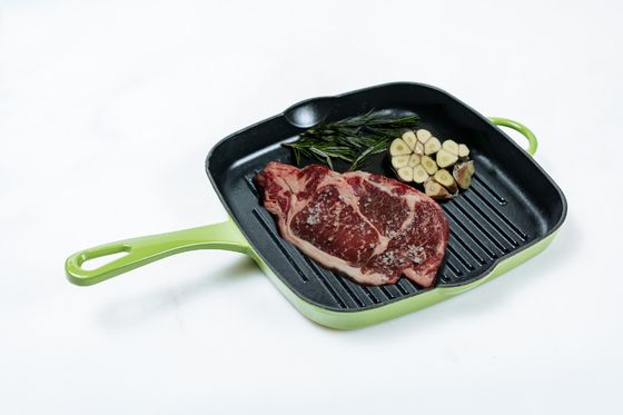 Haften Sie nicht vor Jahreszeit-Roheisen-Quadrat-Grill Pan 10 Zoll-einfaches sauberes