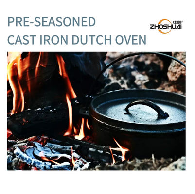 “ Gummitwist Oven Pre Seasoned Matt Black des Roheisen-31X14 mit den Beinen