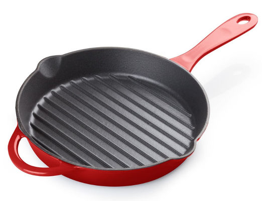 26cm würzten Roheisen-Bratpfanne-Pan Healthy Cooking With Ridge-Unterseite