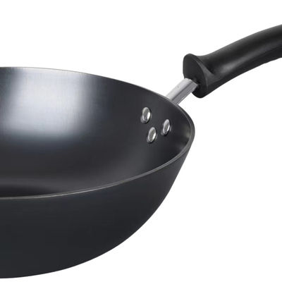 Rühren Sie chinesischen Wok Fischrogen-chinesischer Wok-Pan Anti Rust Non Sticks mit Deckel