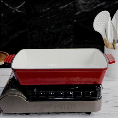 Emailbekleidungs-Roheisen-Bratpfanne 2.5/4kg das Roheisen, das Pan brät