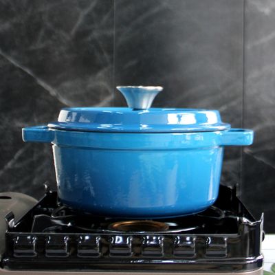 Gusseisen rund Cocotte Set Mini-Niederländische Öfen mit Deckel