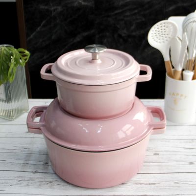 Roheisen-Kasserolle niederländischer Oven With Skillet Lid Height Soem-ODM 11.5cm