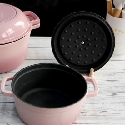 Emaillieren Sie überzogenen Roheisen-Suppentopf /cocotte durch Glasstop-Größe 18/20/22/24/26cm