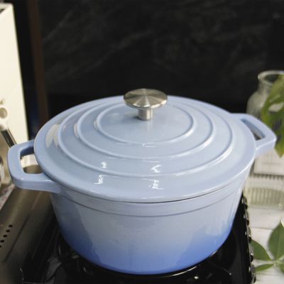 Gusseisen rund Cocotte Set Mini-Niederländische Öfen mit Deckel