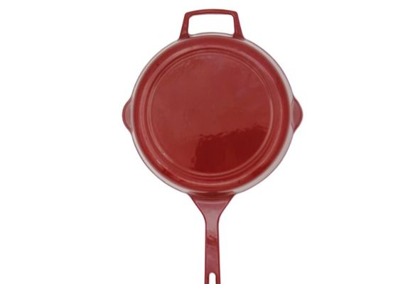 Nicht emaillierte Stock Roheisen-Bratpfanne frittieren Pan With Handles