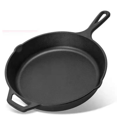 Hochleistungslanglebiges gut 10 Zoll-Roheisen-Bratpfanne mit Helfer-Griff -