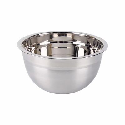 Edelstahl-Metallsalat-Schüssel mit Silikon-Unterseite des Deckel-1.25L-5L