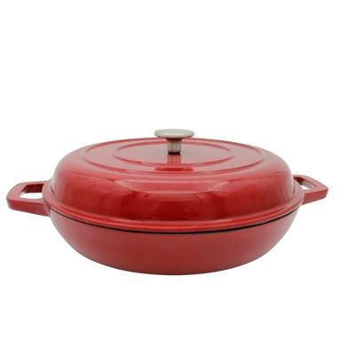 Emaillierte zuverlässige Roheisen-Kasserolle Roheisen-Suppen-Topf 29/31cm