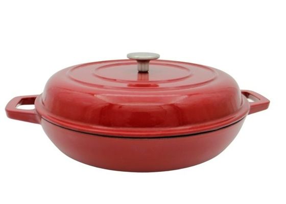Emaillierte zuverlässige Roheisen-Kasserolle Roheisen-Suppen-Topf 29/31cm