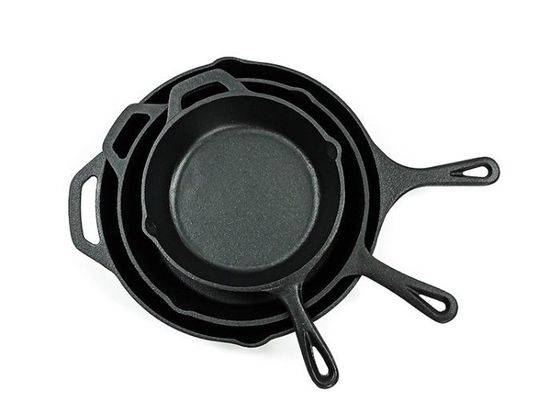 12 Zoll-Roheisen-Fritteuse-große Bratpfanne für Familien-Mahlzeiten