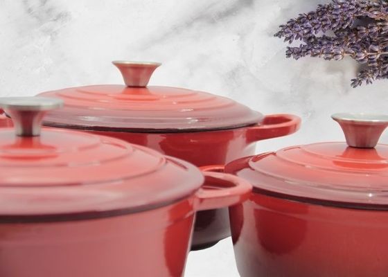 Email-Roheisen-Kasserollen-Roheisen Stew Pot For Kitchenware