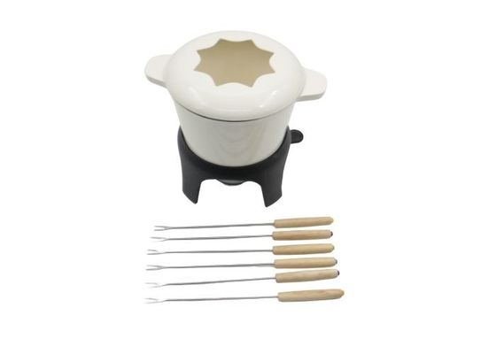 Kundenspezifische Emailbekleidungs-Käse-Fondue-Töpfe 1,5 Quart-nicht Stock