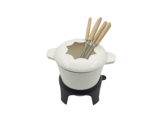 Kundenspezifische Emailbekleidungs-Käse-Fondue-Töpfe 1,5 Quart-nicht Stock