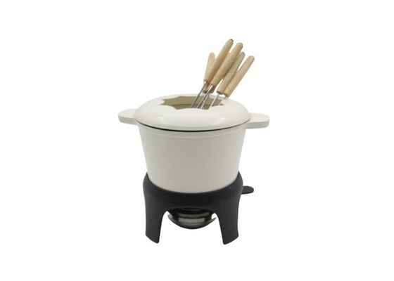 Roheisen-Fondue-nicht Stock-Email-Käse-Fondue-Töpfe Soems 1,5 Quart