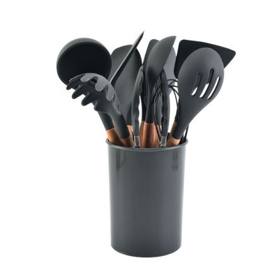 Nonstick Küchen-Kochgeschirr-Zusatz-Gerät eingestellt mit langem Griff