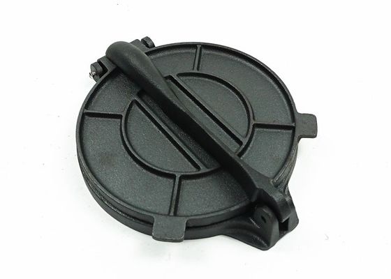 20cm Cast Iron Tortilla Press Maker Flat Bottom Black Round Shape
