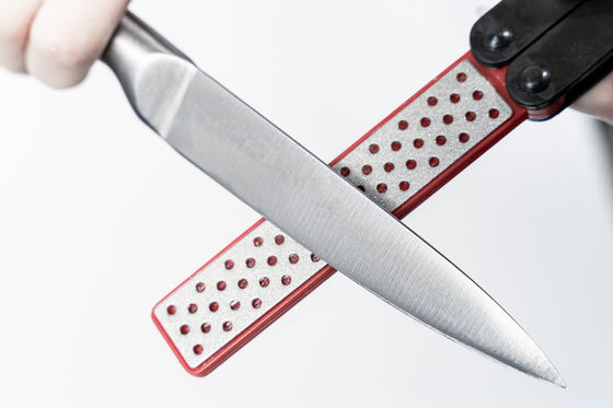 Doppelter mit Seiten versehener Messer-Schleifstein, der Diamond Sharpener Polish Camping faltet