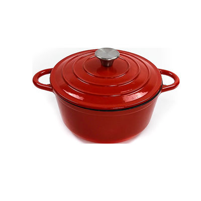 6 Quart Emaillierte Gusseisen-Ofen mit Deckel perfekt für Urlaubsküche &amp; Outdoor-Abenteuer