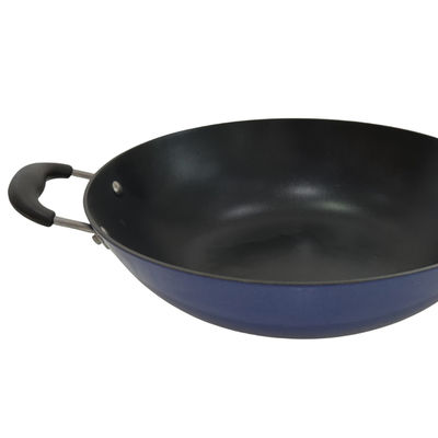 Erstklassige Bratpfanne-chinesischer Wok des Roheisen-13Inch mit ausgeglichenem Glasdeckel und nicht Stock