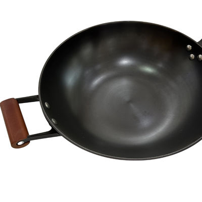 BSCI-Ausgangsküchen-chinesische Roheisen-Bratpfanne, die Wok Pan Non Stick 32cm kocht