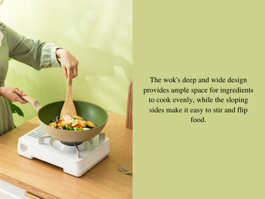 Hitzebeständiger Griff Pan With Flat Bottom Ands des vielseitigen chinesischen Wok-12Inch