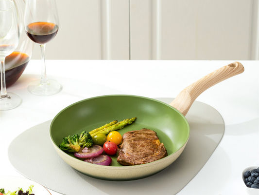 Erstklassiger Aluminiumwok Pan With Durable Loop Handles