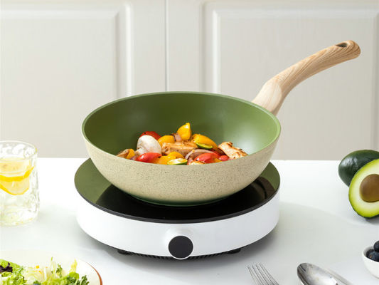 Erstklassiger Aluminiumwok Pan With Durable Loop Handles