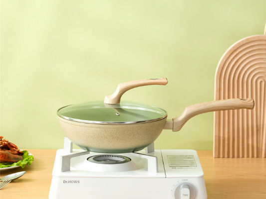 Erstklassiger Aluminiumwok Pan With Durable Loop Handles