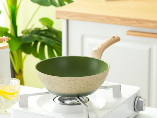 Hitzebeständiger Griff Pan With Flat Bottom Ands des vielseitigen chinesischen Wok-12Inch