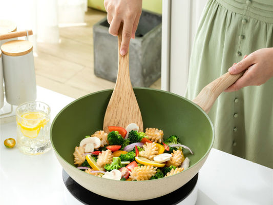 Erstklassiger Aluminiumwok Pan With Durable Loop Handles