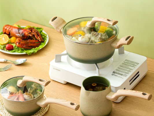 Gesund Stock-Kochgeschirr nicht stellte kochen 4-teilig mit Titanbeschichtung ein