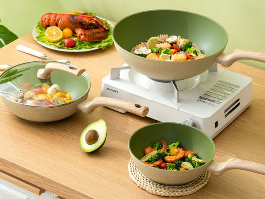 Gesund Stock-Kochgeschirr nicht stellte kochen 4-teilig mit Titanbeschichtung ein