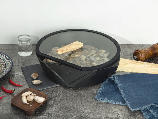 Gesunde kochende Bratpfanne-Pan Non Stick With Titanium-Beschichtung des Roheisen-10Inch