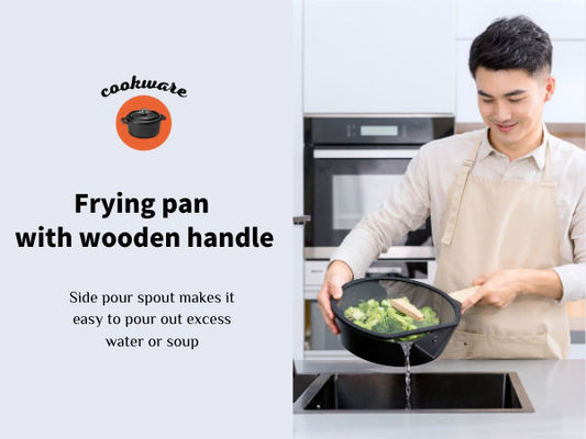 Aluminium 16Inch, das Pan For High Heat Cooking ISO9003 brät