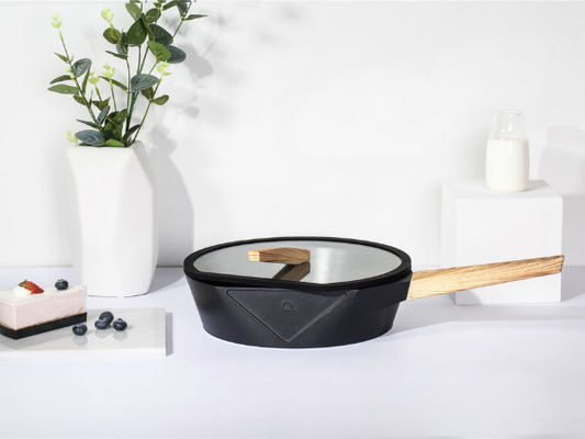 Leichter Aluminiumpfannkuchen Pan 12Inch mit nicht Stock-beschichtendem Schwarzem