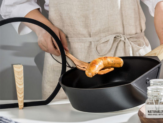 Aluminium 10.25Inch, das Pan Oven Safe With Silicone Handle brät
