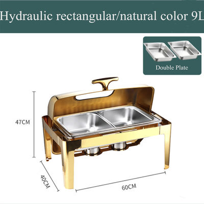 Edelstahl-rechteckige sichtbare Buffy Stove Heating Meal Hotel-Isolierung voller Flip Meal