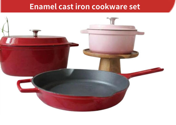 ISO9001 Gusseisen-Skillet-Set mit Teller
