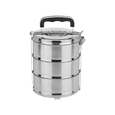 Multifunktionales Mittagessen aus Edelstahl mit Abteilungen und mehreren Schichten