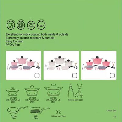 Fabrik-Direkt-Kochtopf-Set Kochgeschirr Topf und Pfanne Kochgeschirr-Sets Kochen