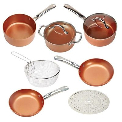 Hochwertige 11 Stück Guss-Aluminium-Küchengeschirr-Sets