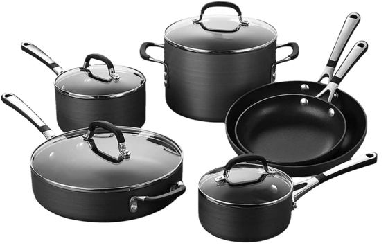 OEM Edelstahl-Kasserole &amp; Bratpfanne 12 Stück Set